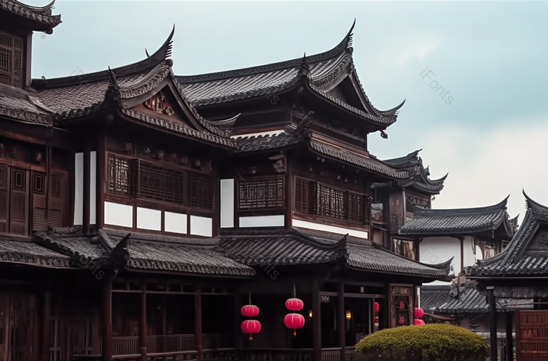 深圳甘坑客家小镇阁楼特色景,高清,摄影图,摄影图片,图片大全,摄影图免费下载